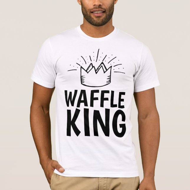 WAFFLE KING VATER MENS FUNNY T - Shirt (Vorderseite)