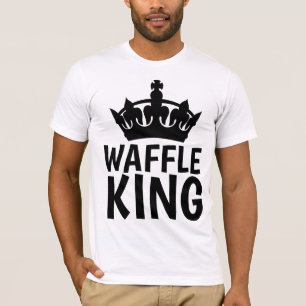 WAFFLE KING VATER VATER'S DAY ODER GEBURTSTAG T - T-Shirt