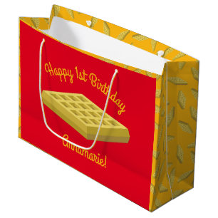 Waffle Niedlich Breakfast Geburtstagsparty Große Geschenktüte