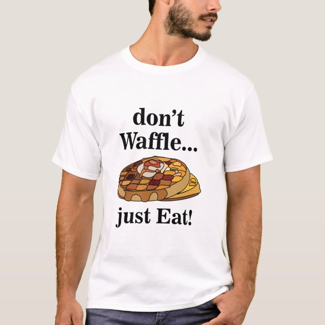 Waffles Food Funny T-Shirt (Vorderseite)
