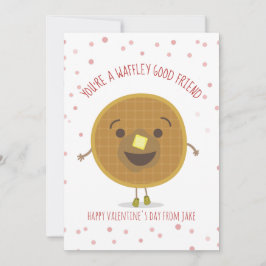 Waffley Good Friend Waffle Kid Classroom Valentine