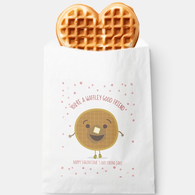 Waffley Good Friend Waffle Kid Classroom Valentine Geschenktütchen (Von Creator hochgeladen)