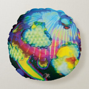 Wafting Slumbers Rundes Kissen