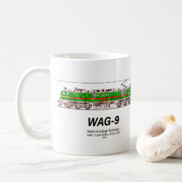 WAG-9 Lokomotive. Güterzug der indischen Eisenbahn Kaffeetasse