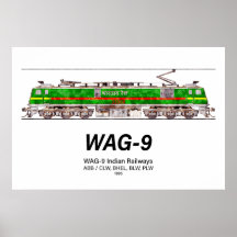 WAG-9 Lokomotive. Güterzug der indischen Eisenbahn