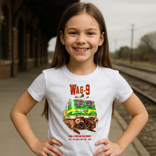 WAG-9 Lokomotive. Indischer Güterzug der Indian Ra T-Shirt
