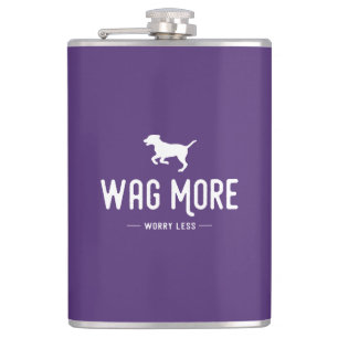 Wag mehr Besorgnis weniger Flachmann