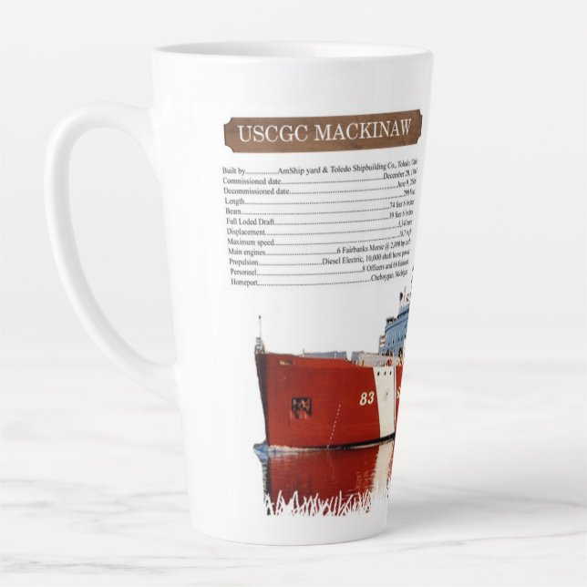 WAGB 83 Mackinaw red info latte Tasse (Links)