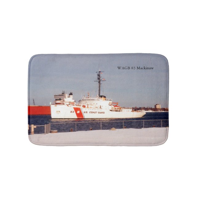 WAGB 83 Mackinaw white bathmat Badematte (Vorderseite)