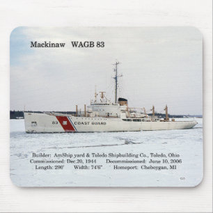 WAGB 83 Mackinaw white mousepad