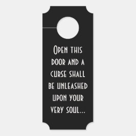 Wage nicht, diese Türgefährdung zu öffnen Türanhänger