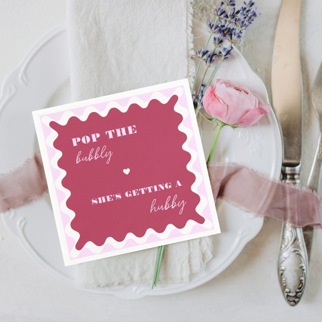 Wagemutige Magenta-Pop, die Bubbly - Sie bekommt e Serviette (Von Creator hochgeladen)