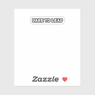 wagen es, einen mutigen Führungspersonal zu führen Aufkleber