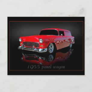 Wagen für 1955 postkarte