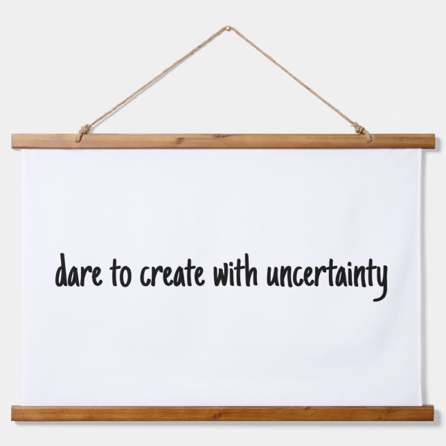 wagen Sie es, Holzklappwände zu erzeugen Wandteppich Mit Holzrahmen (Vorne)