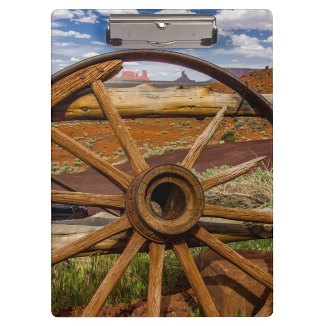 Wagenrad nah hoch, Arizona Klemmbrett (Vorderseite)