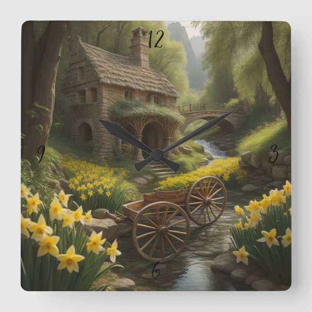 Wagenrad Personalisierte Uhr (Vorderseite)