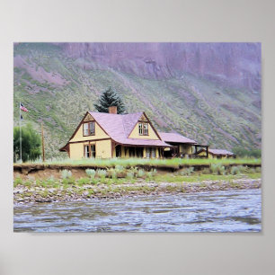 Wagenspaltdruck Poster