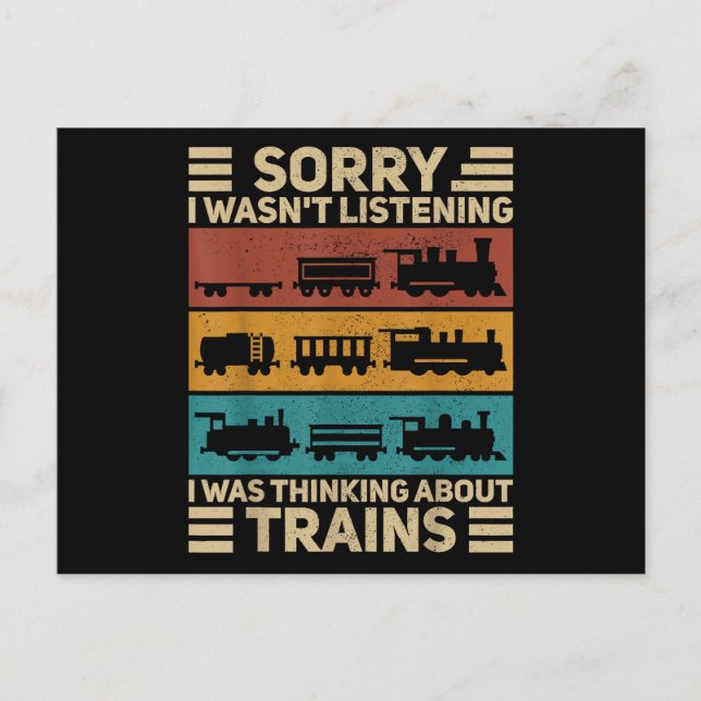 Wagenüberzug Modell Eisenbahnführer F Postkarte (Vorderseite)