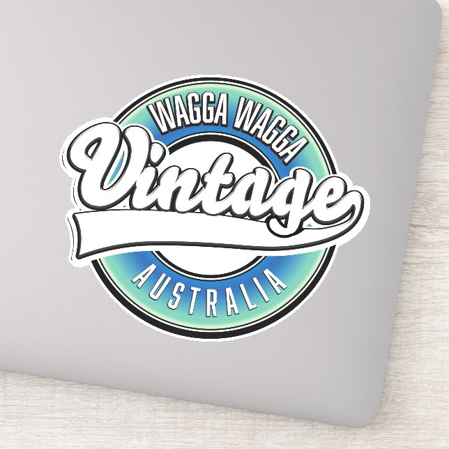 Wagga Wagga australia. Aufkleber (Detail)