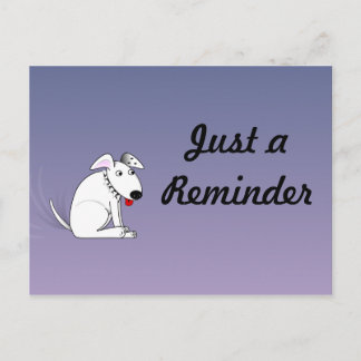 Wagging Dog Reminder Postcard Postkarte