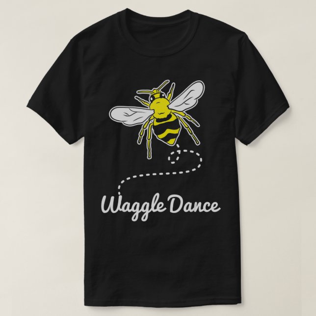 Waggle Dance Bees Beekeeper Bienenzucht T-Shirt (Design vorne)