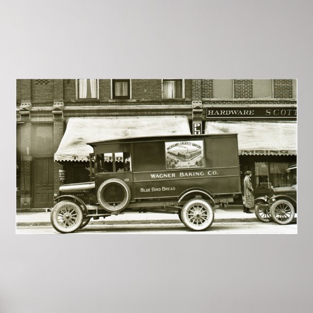 Wagner Baking Company Delivery Truck Poster (Vorne)
