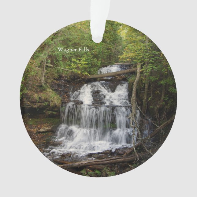 Wagner Falls Acrylschmuck Ornament (Vorderseite)