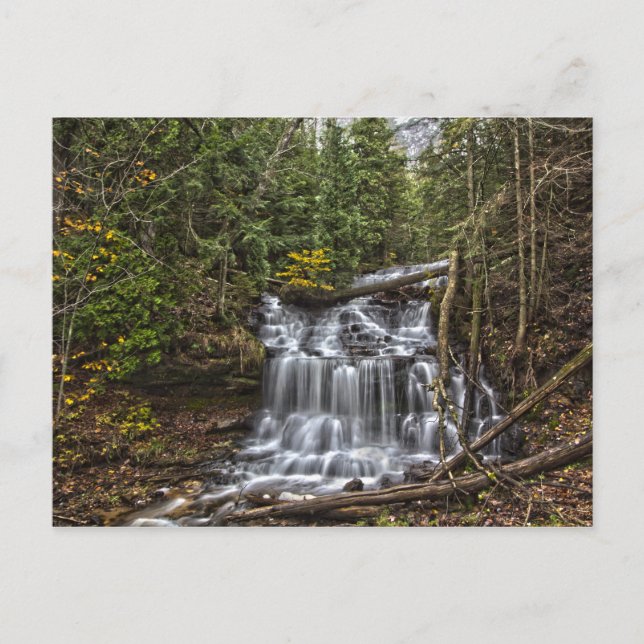 Wagner Falls, Munising, Michigan Postkarte (Vorderseite)