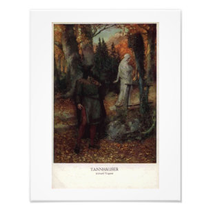 Wagner Opera Tannhauser Vintag Style Fotodruck