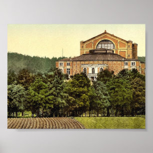Wagner's theater (d.h. Festspielhaus), Bayreuth, B Poster