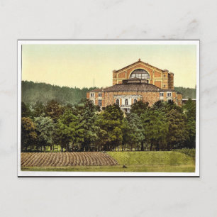 Wagner's theater (d.h. Festspielhaus), Bayreuth, B Postkarte