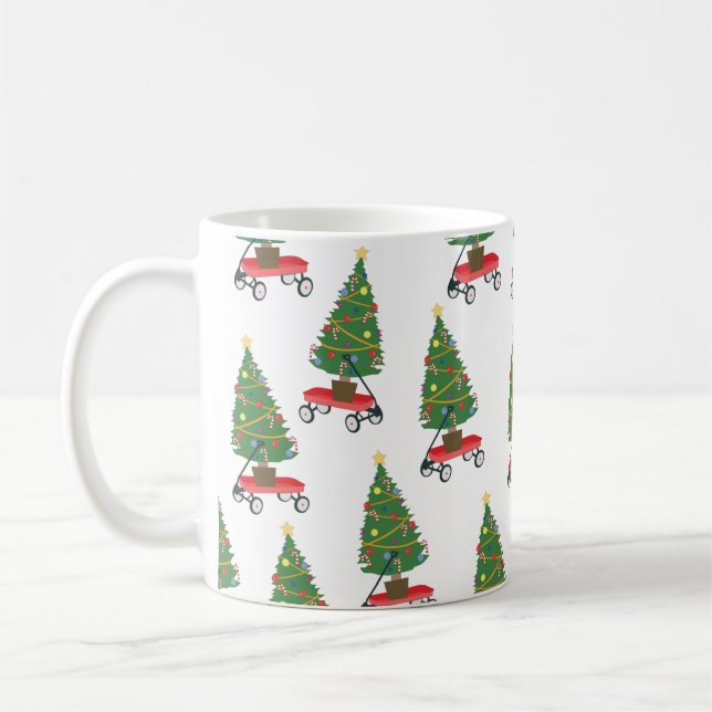 Wagon Christmas Tree Kaffeetasse (Links)