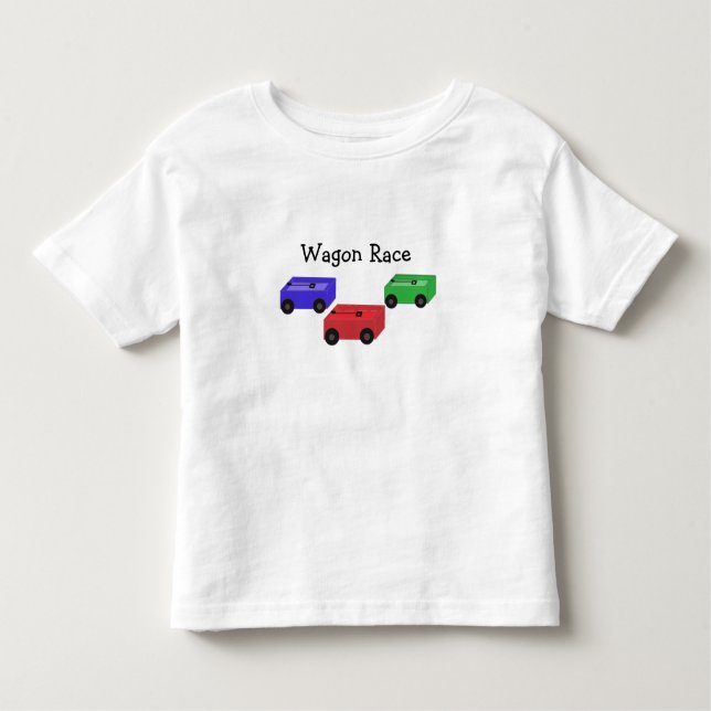 Wagon Race Kleinkind T-shirt (Vorderseite)