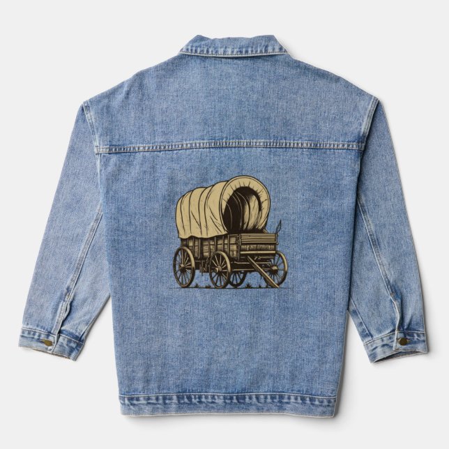 Wagon-Silhouette Jeansjacke (Rückseite)