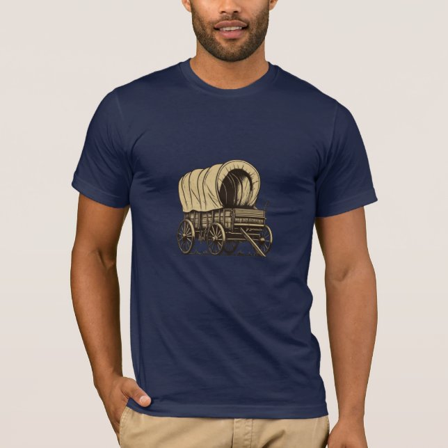 Wagon-Silhouette T-Shirt (Vorderseite)