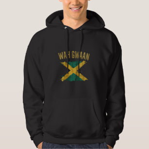 Wah Gwaan Jamaica Flag Jamaikanischer Pride Reggae Hoodie