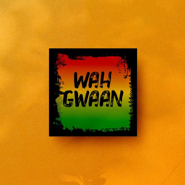 Wah Gwaan Jamaican Rasta Caribbean Kitchen Fliese (Von Creator hochgeladen)