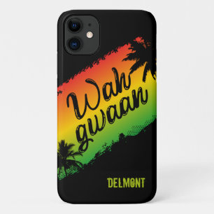 Wah Gwaan Jamaican Rasta Patois Black Case-Mate iPhone Hülle