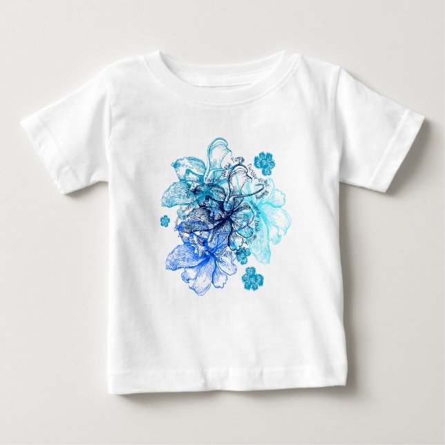 Wahine Lace Hawaiian Orchid Baby T-shirt (Vorderseite)