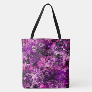 Wahine Lace Hawaiian Orchid Strandtasche