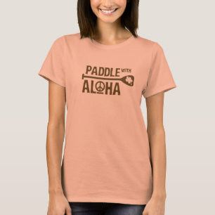 Wahine Paddel mit Aloha Burnout-T-Shirt T-Shirt