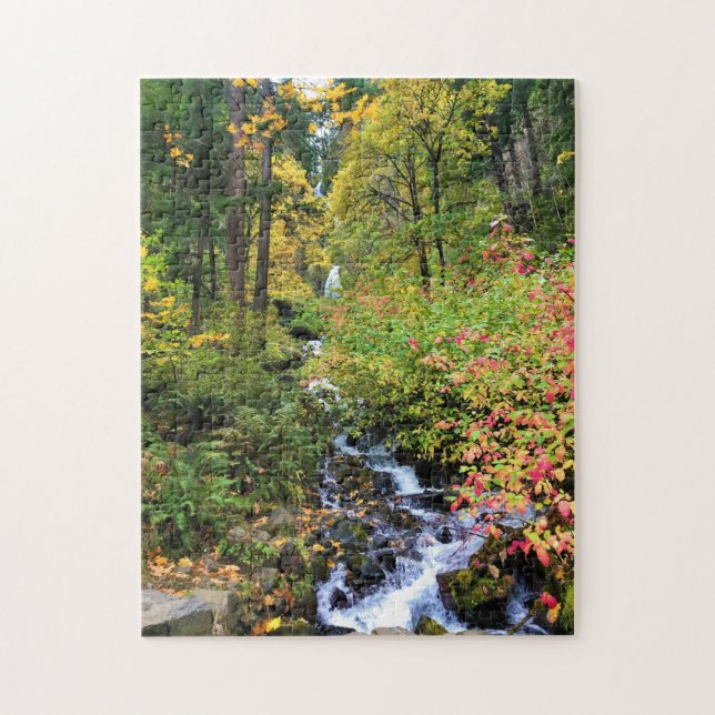 Wahkeena Falls, Columbia River Gorge, Oregon Puzzle (Vertikal)