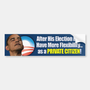 Wahl 2012 - AntiObama Autoaufkleber