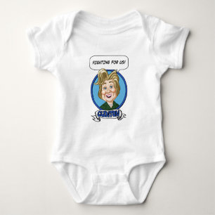 Wahl 2016 Hilary Clinton Baby Strampler