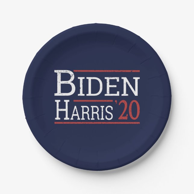 Wahl 2020 - Biden Harris I Pappteller (Vorderseite)