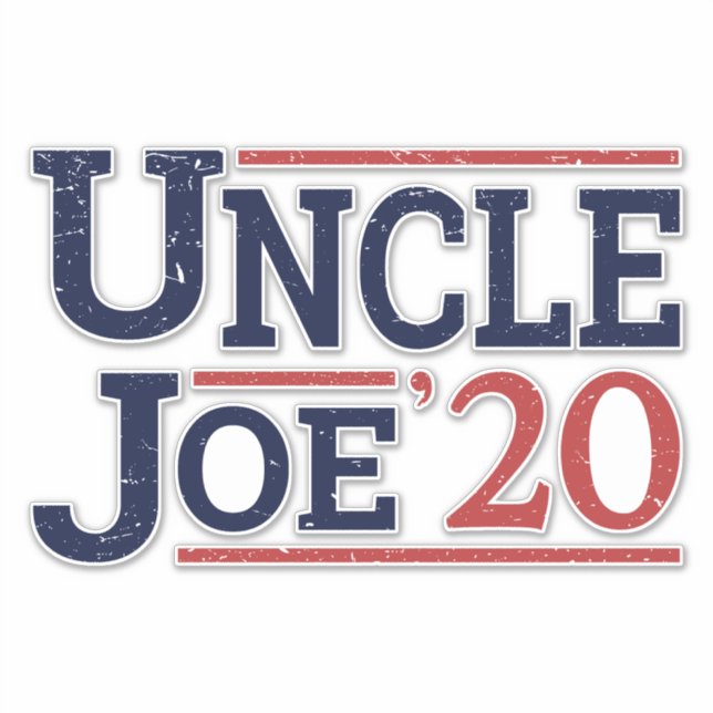 Wahl 2020 - Onkel Joe Aufkleber (Vorderseite)