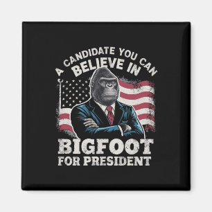 Wahl 2024 Funny Vote Sasquatch USA Magnet