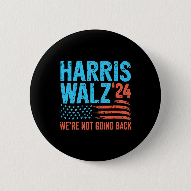 Wahl 2024 Kamala Harris Tim Waltz 2024 Button (Vorderseite)