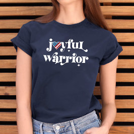 Wahl 2024 Kamala Joyful Warrior USA Herz Flag Tri-Blend Shirt